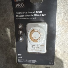 Woods Mechanical In-wall Timer 59745 Programmable 24 Hour PRO