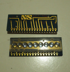 Rare 7 segment 6-Digit LED Bubble Display National Semiconductor NSA 1166 Gold