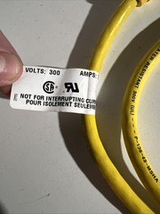COOPER CROUSE-HINDS 5000118-4080SE MINI 4-POLE, MALE-FEMALE CABLE ASSEMBLY