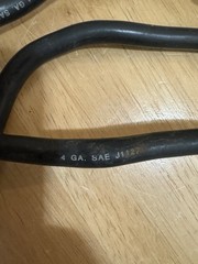 54” J1127 SAE Battery Cable Negative 4 AWG Copper Car, Truck, RV, Boat, Solar