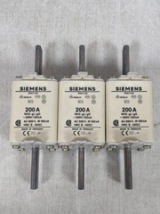 LOT 3PCS SIEMENS 3NA3240 LV-HRC-FUSE LINKS 200A