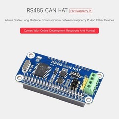 RS485 CAN HAT for Raspberry Pi MCP2515 SN65HVD230 SP3485 UART SPI Module