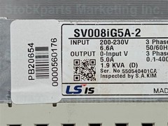 LS IS SV008iG5A-2 SV008iG5A2 Inverter Drive 200-230V 3Phase 6.6A 50/60Hz