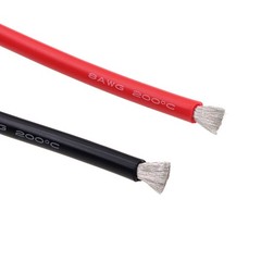 Silicone Cable Flexible Wire 2 AWG to 30 AWG Strand Dia Ø 0.08mm Various Colours