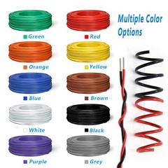 Any length UL1007 Electronic Wire Flexible Single Core Cable 18/20/22/24/26 AWG