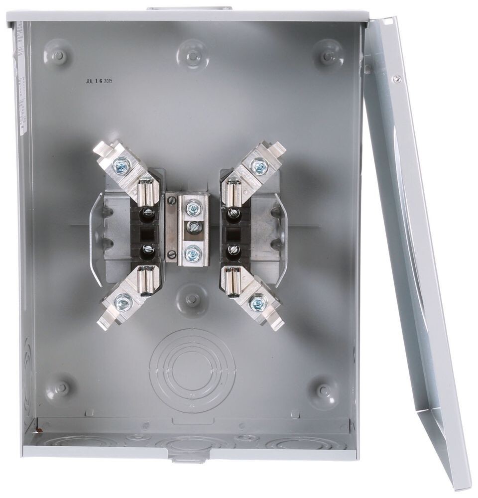 Siemens UAT417-0PRG 600 VAC 200 A 1-Phase 3-Wire 4-Jaw Meter Socket