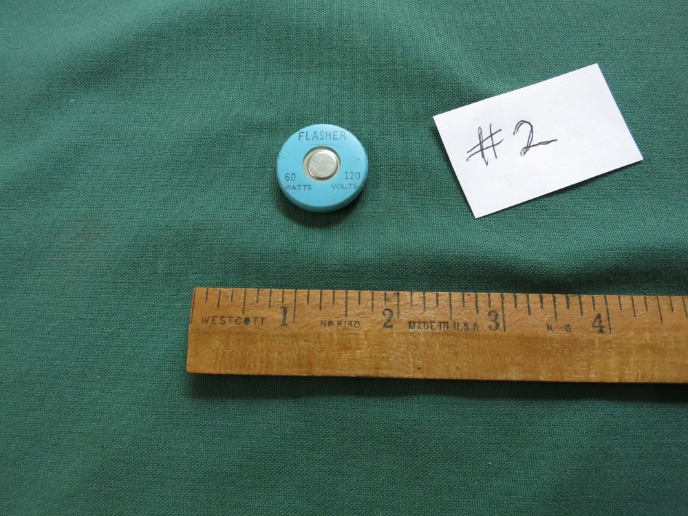 Flasher Blinker Winker Light Bulb Button Vintage