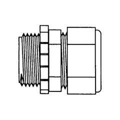SEPCO 1014, 1-1/2, Die-Cast Znc, Concrete Tight, Comp, EMT Con Cnnctr, 1pc
