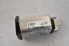 3EEA1 Power Inlet EMI Filter F7115 3A 120/250V Made In China Black Flange