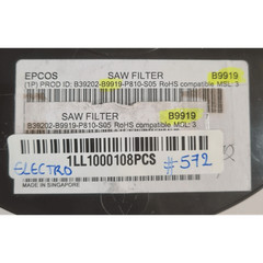 Saw Filter B9919 TELIT 4973 Units