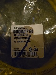 ( 1 ) Brad Connectivity 41109 Woodhead 1300060737 Cordset Cable 4p Female 12ft