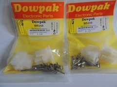 2 pks 6 Pins Male Female DOWPAK B5103- .084 Molex Type Power Connectors