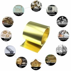 Thick 0.01-1mm，Width 100-305mm, Brass Metal Sheet Strip Yellow Copper Foil Plate