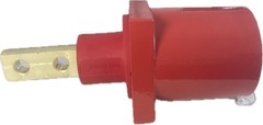 Leviton 033-49FR2-XR 49 Series 1000V 1135A Single Pole Female Receptacle Red