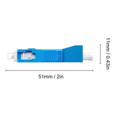 SC/UPC Male LC/UPC Female Fiber Optic Adapter 4 Pack 9/125um Single Mode SC to