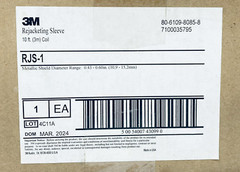 3M RJS-1 – 10FT REJACKETING SLEEVE .43-.60″ METALLIC SHIELD DIAMETER 10FT COIL