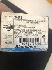THOMAS & BETTS T&B SPLIT BOLT CONNECTOR WITH SPACER 350HPS 350 MCM 2 AWG