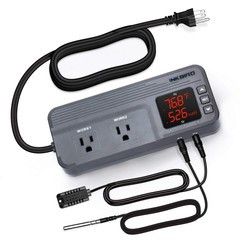 Temperature And Humidity Controller Itc608t Prewired Dual Stage Thermostat 120va