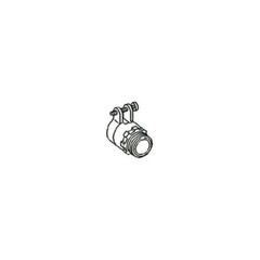 Bridgeport 407I-1/2, 1/2″, 1/2″ KO, Insulated, Squeeze, Flex Connector, 1 pc