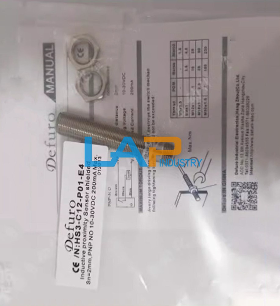 1PCS New Sensor HS3-C12-P01-E4 Proximity Switch 10-30VDC 200mA PNP NO