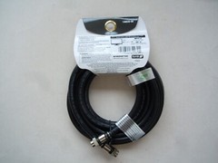 Monster 140030-00 RG6 Video Quad Coaxial Cable, 12′, Black