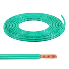 24.6 Feet 14 AWG Gauge THHN Stranded Green Copper Building Wire 600V