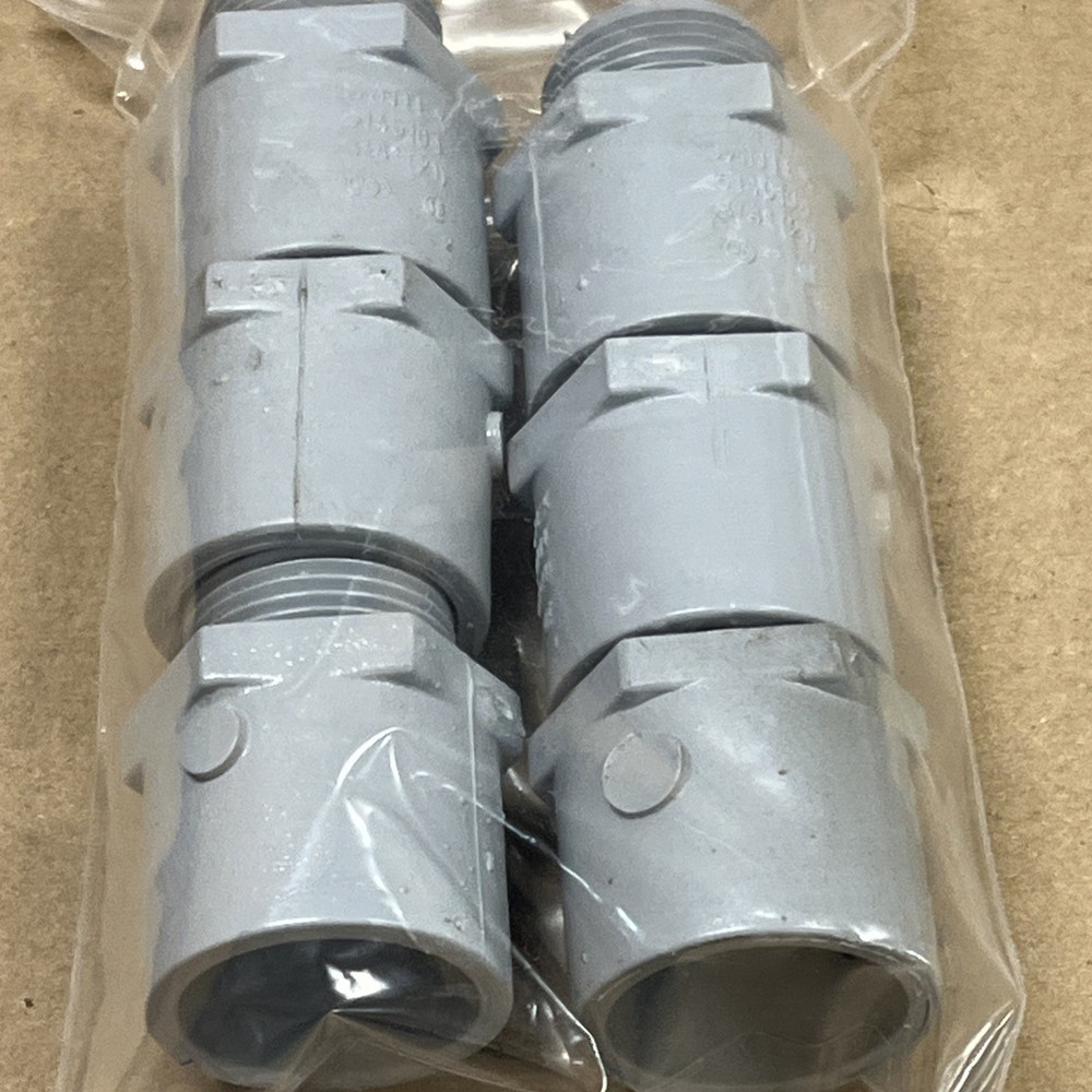 QTY 6) Cantex 5140104 3/4″ Gray PVC Non-Metallic Threaded Fitting Male Adapter