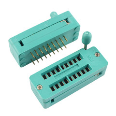 1Pcs Universal Gold Plated 2.54mm 18P 18 Pin DIP ZIF Test Chip IC Socket Adaptor