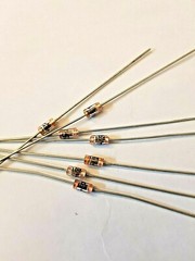 5x Glass Passivated Ceramic Capacitor .1uF 50v Axial 100nF