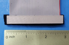 1FT FLAT RIBBON CABLE, 50 CONDUCTOR ,28 AWG , WITH CONNECTOR, 3M 3415 + 3M 3426