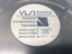 VLSI Standard Sphere Wafer DIA 4u ACS 8-4.000C, 5964-003, 122428