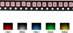 SMD LED Diodes Kit 3528 1210 200pcs Assorted Colors Green Red White Blue Yellow