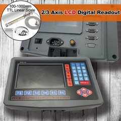 3 Axis LCDDDigital Readout for Milling Lathe Machine with Precision Linear Scale