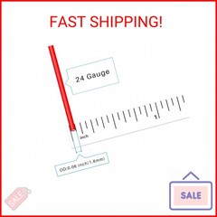BNTECHGO 24 Gauge Silicone Wire red and Black Each 10ft Flexible 24 AWG Stranded