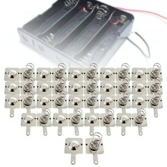 20 Pair AA Battery Springs Spring Contact Negative Positive Conversion Metal