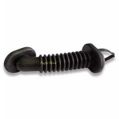 5)25x39mm Dust-proof Oval Black Car Harness Wiring Door Tube Rubber Sleeve