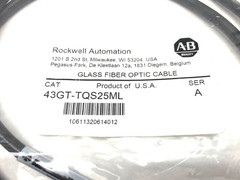 Allen Bradley 43GT-TQS25ML Ser. A Glass Fiber Optic Cable, Transmitted Beam
