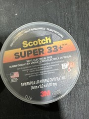 3 Scotch Electrical Tape Profesional Grade 3/4×66 Ft One 35 White, two 33+ Black