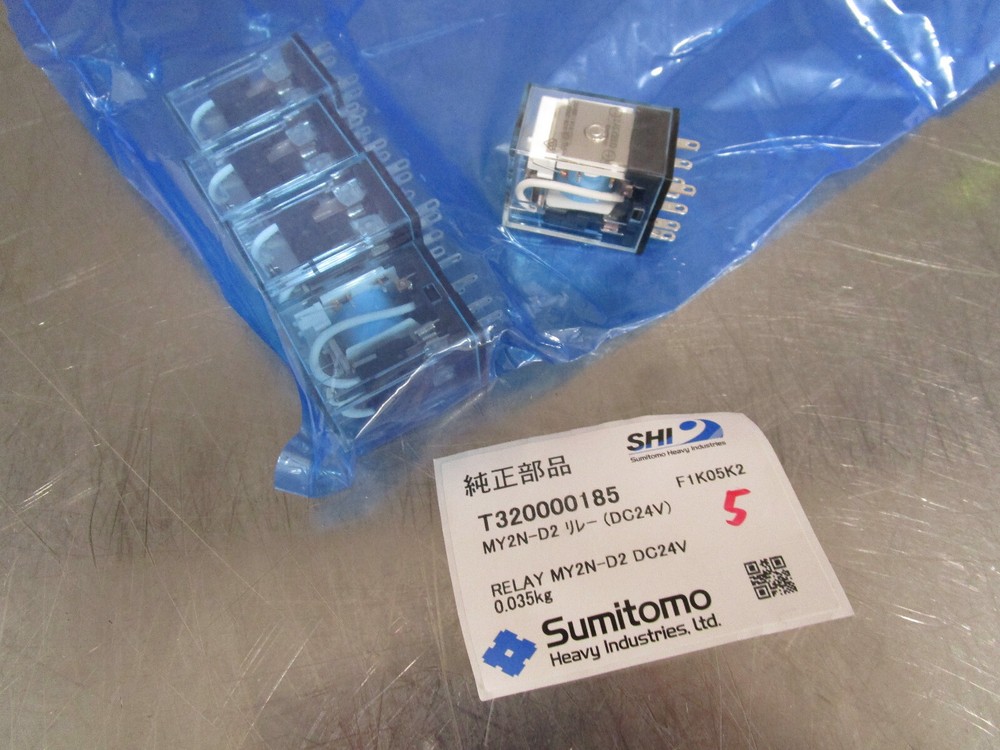 Lot of 5 New Sumitomo Relay MY2N-D2 DC24V