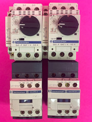 Telemecanique GV2-P06H7, GV2-P10H7 Motor Circuit Breaker w/ LC1D12 [Lot of 5]