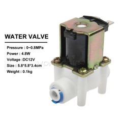 DC12V 24V 1/4 ” NC Electric Solenoid Valve Magnetic Water Air Inlet Flow Switch