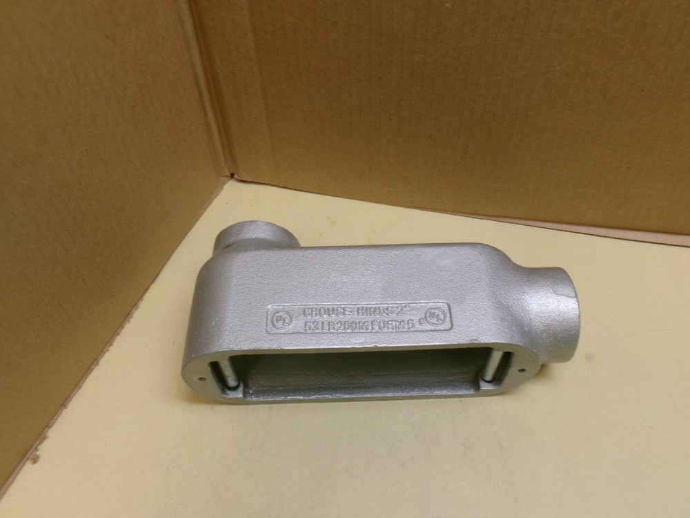 Crouse-Hinds LB-200 M 53, 2″ Form 5 Conduit Body with Rollers, No box