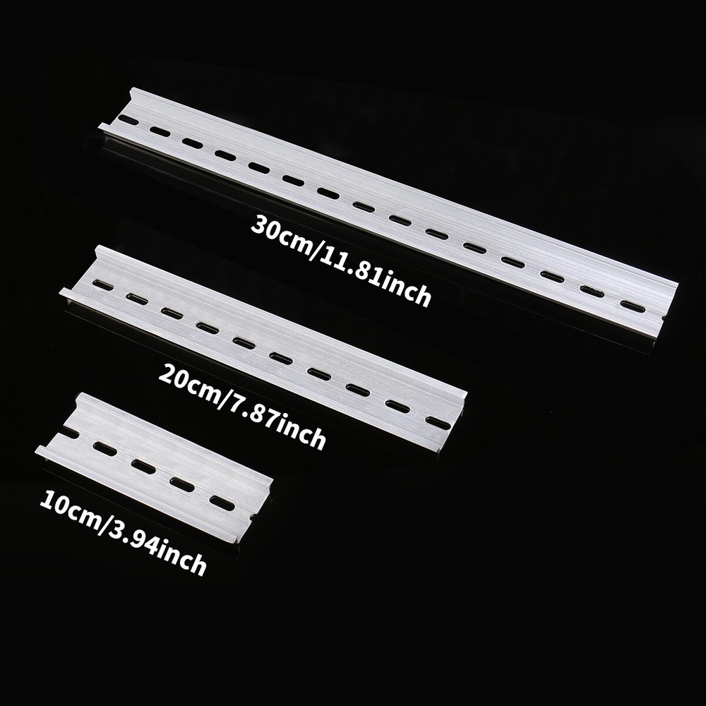 GEYA 35mm Width Din Rail 10cm 15cm 20cm 30cm Aluminum Alloy Slotted Rail Length