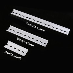 GEYA 35mm Width Din Rail Aluminum Alloy Slotted Rail 10cm 15cm 20cm 30cm Length