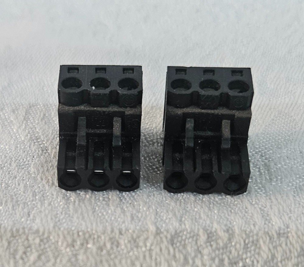 PAIR Weidmuller BLZ 5.08 3-pin Pluggable Terminal Block 250v 2.5mm