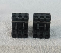 PAIR Weidmuller BLZ 5.08 3-pin Pluggable Terminal Block 250v 2.5mm