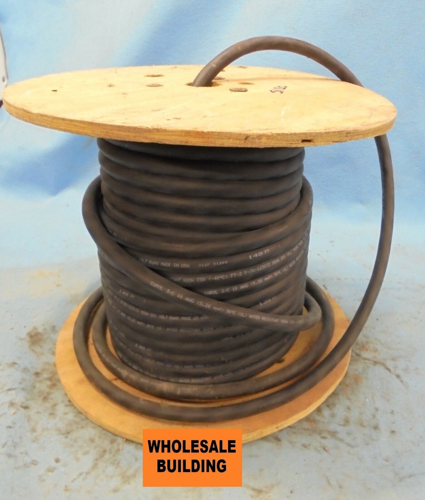 Carol Portable Cord 10 AWG, SOOW,100 Ft. Black