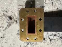 RIGID 90 Degree Angles Waveguide Black w/Red Caps 2.5″ Ends Untested