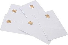 Plastic cards blank cards chip card ATMEL AT24C02 chip PVC white glossy