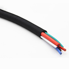 Braided Cable Sleeving Expandable Wire Harness Marine Auto Sheathing Self Close